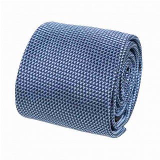 Elegantná modro-blankytná kravata s tkaným vzorom ORSI 7 cm
