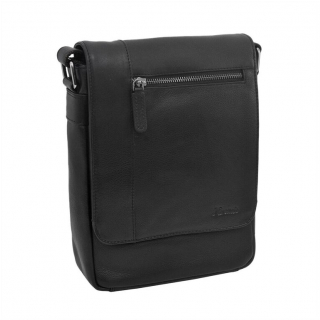 Luxusná čierna taška z nappa kože 28x23x7 cm MERCUCIO