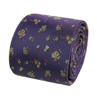 Exkluzívna fialová kravata V.I.P. ORSI 100% hodváb