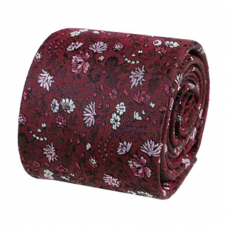 Exkluzívna kravata burgundská fialová V.I.P. ORSI 100% hodváb