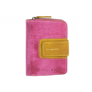 Ružovo-fuchsiová stredná peňaženka GreenBurry, soft koža