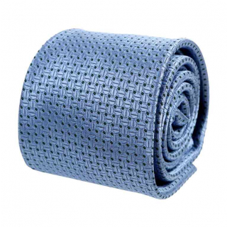 Elegantná modro-blankytná kravata ORSI 7 cm