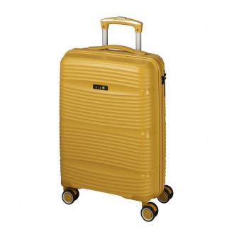 Veľký cestovný kufor DN x TSA zámkom, plastový žltý 