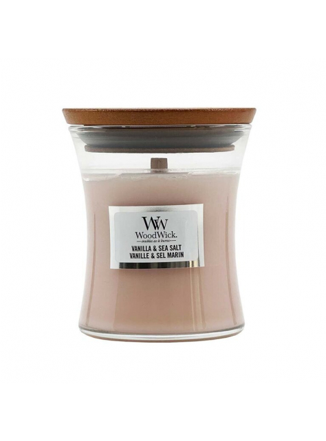 Vonná sviečka Woodwick - Vanilla & Sea Salt 85g - All4Men.sk